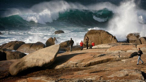 Temporal de viento y lluvia en Galicia