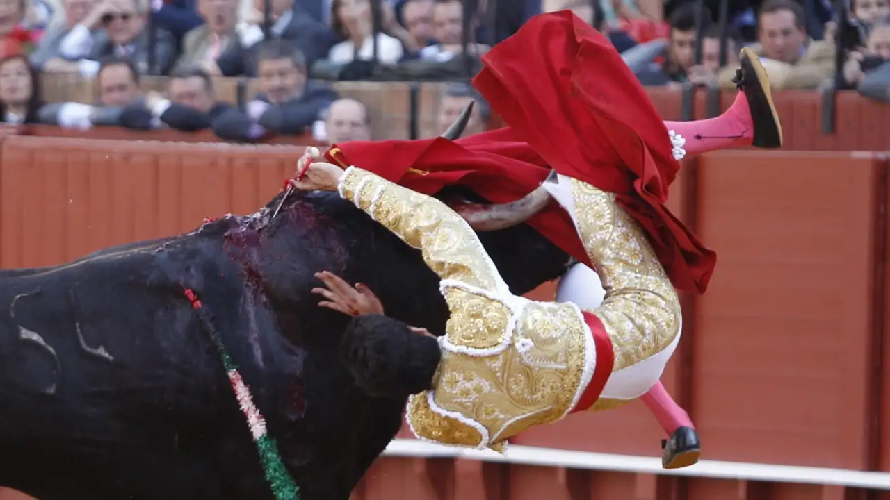 Cogida de López Simón