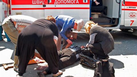 Veintinueve heridos en Ucrania por la explosi&oacute;n de varias bombas