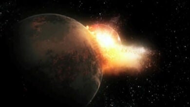 El choque brutal contra la Tierra del que nació nuestra Luna