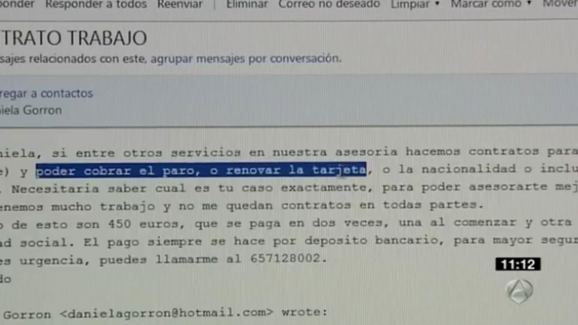 Contratos falsos