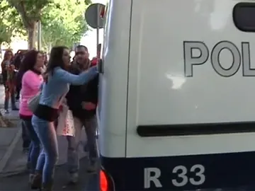 La llegada de Bretón al juzgado La llegada de Bretón al juzgado