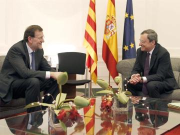 Mariano Rajoy se reúne con Mario Draghi