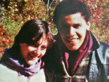 Barack Obama y su novia de la universidad