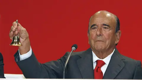 Emilio Botín durante la Junta de Accionistas de Universia Emilio Botín durante la Junta de Accionistas de Universia