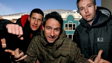 Beastie Boys (Adam Yauch a la derecha de la imagen)