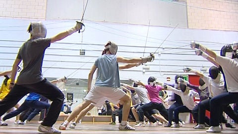 Pr&aacute;ctica de la esgrima