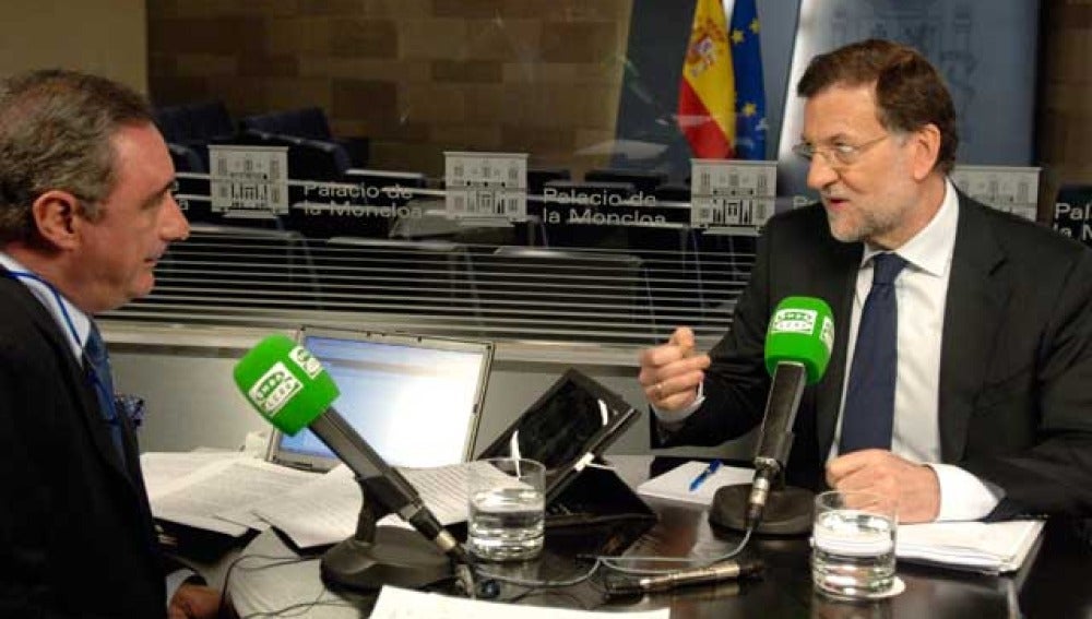 Carlos Herrera entrevista a Mariano Rajoy en La Moncloa
