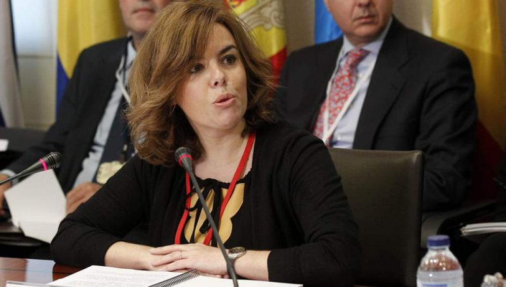 La vicepresidenta primera del Gobierno, Soraya Sáenz de Santamaría