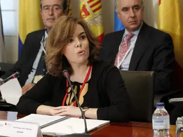 La vicepresidenta primera del Gobierno, Soraya Sáenz de Santamaría La vicepresidenta primera del Gobierno, Soraya Sáenz de Santamaría