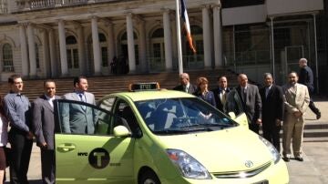 Taxis verdes en honor a la gran manzana