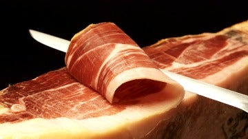 Corte de jamón serrano