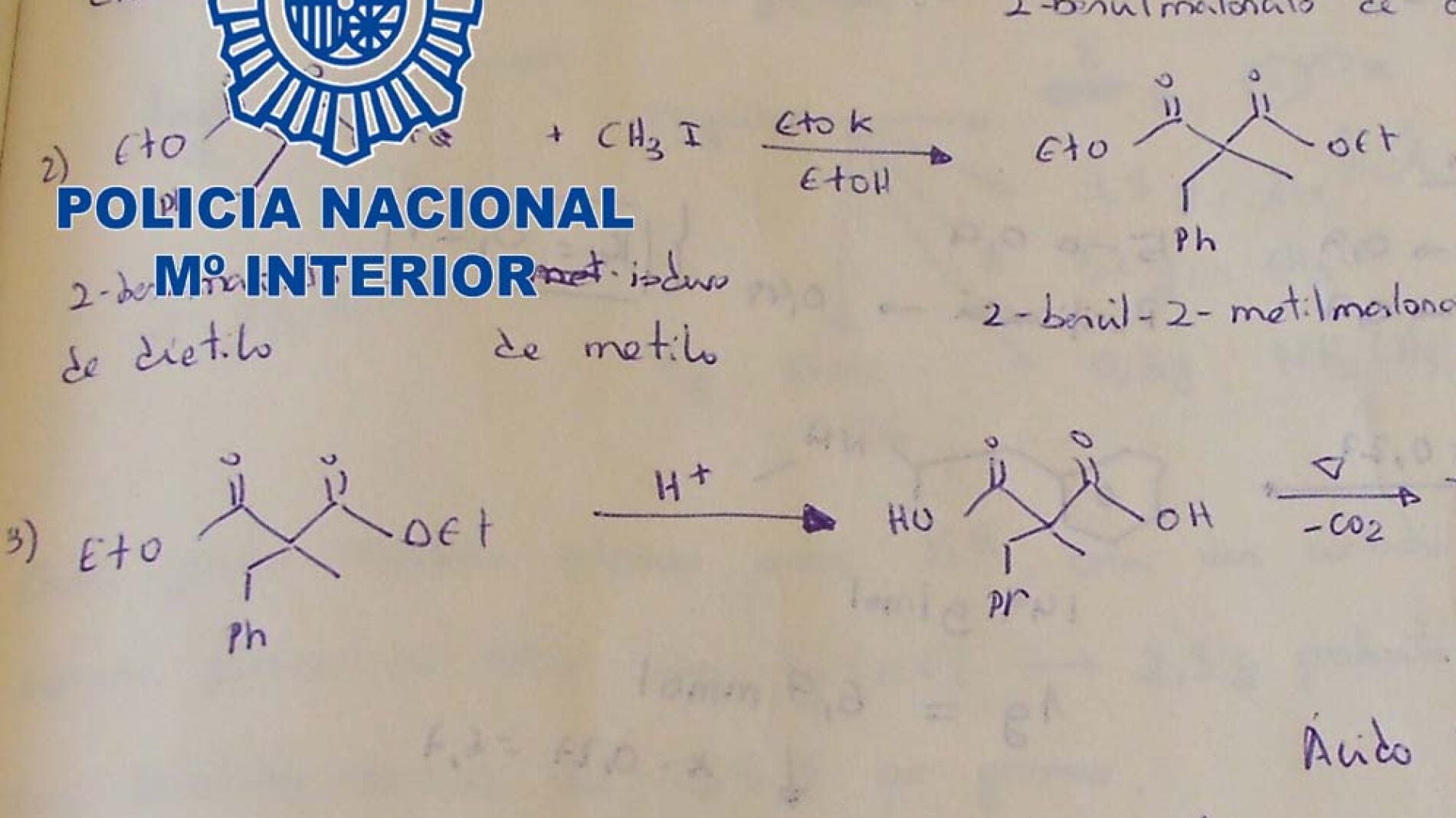 Papeles incautados en la operaci&oacute;n antidroga