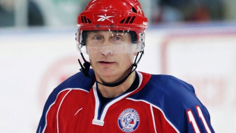 Vladimir Putin durante el partido