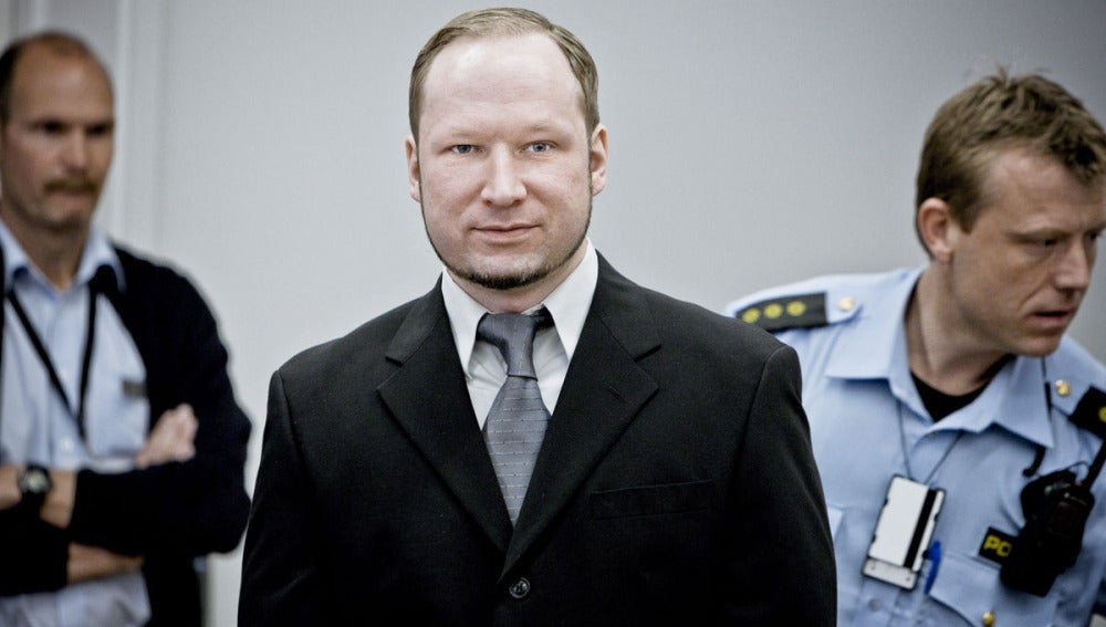 Anders Behring Breivik durante el juicio