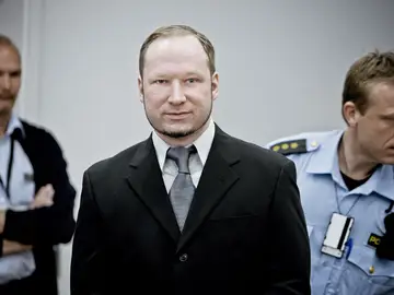 Anders Behring Breivik durante el juicio Anders Behring Breivik durante el juicio