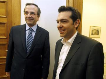 Tsipras y Samarás