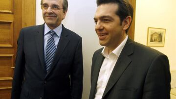 Tsipras y Samarás