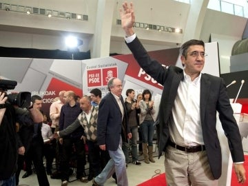 Patxi López en un acto en Bilbao