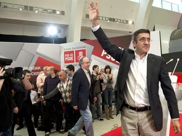 Patxi López en un acto en Bilbao Patxi López en un acto en Bilbao