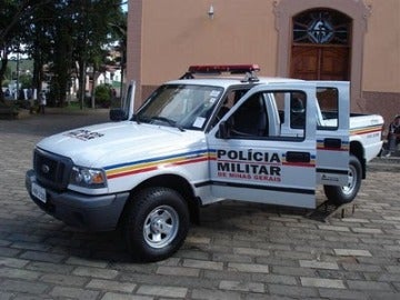 Coche de policía en Brasil
