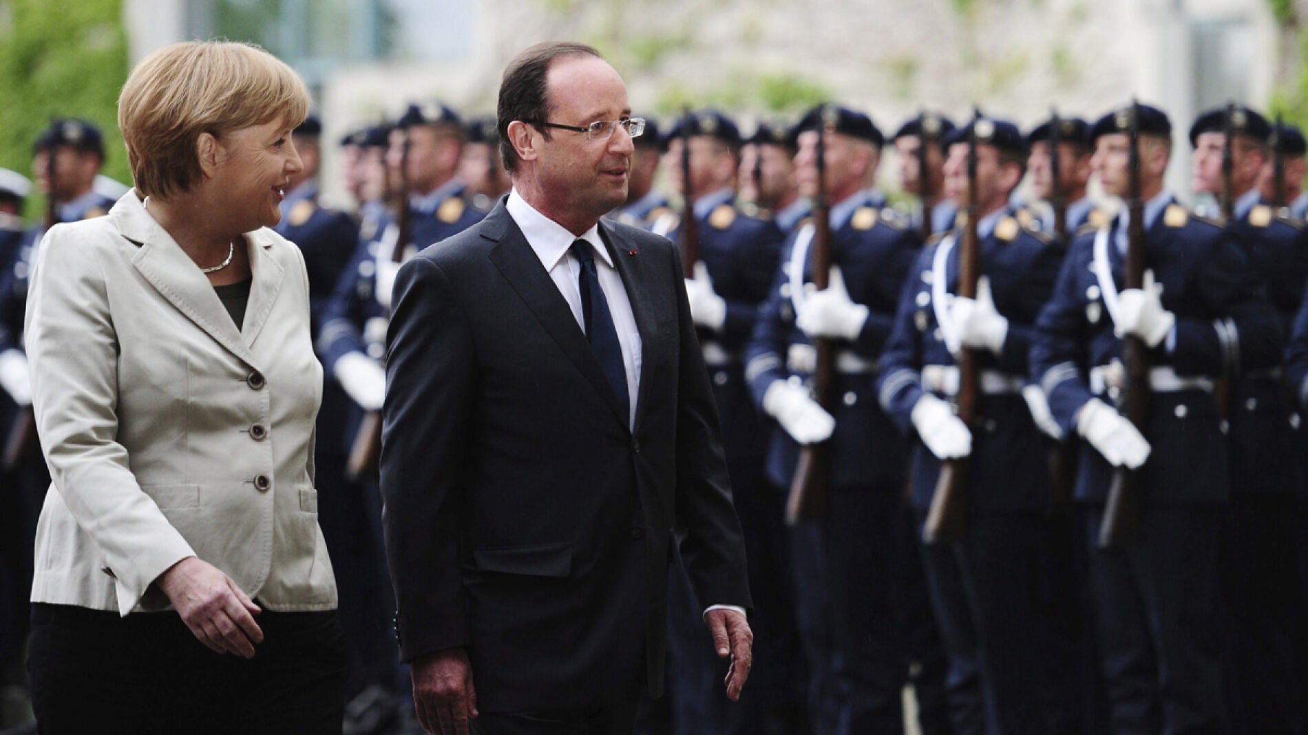 Merkel y Hollande, en Berl&iacute;n