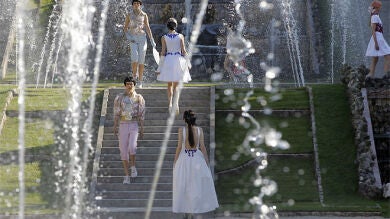 Karl Lagerfeld presenta la colección de crucero de Chanel en los jardines de Versalles