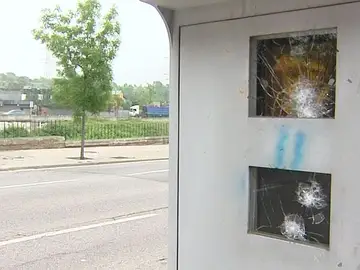 Un radar destrozado Un radar destrozado