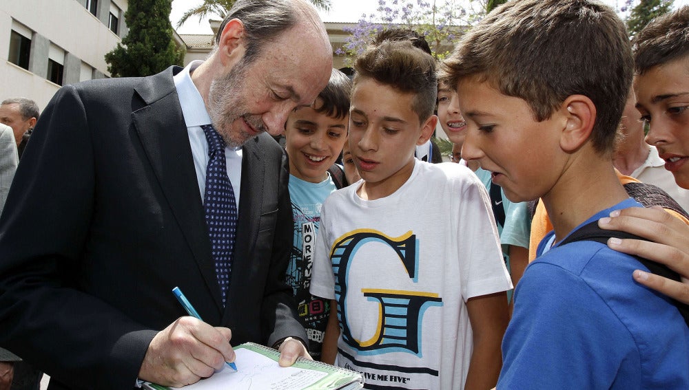 Rubalcaba, en su visita a Murcia