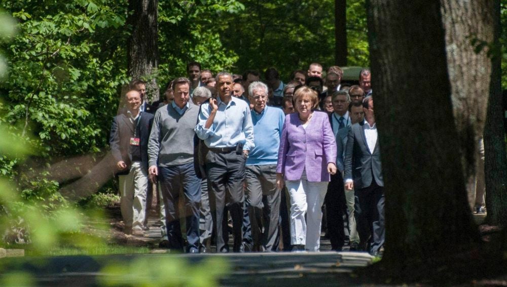 La cumbre del G-8 al completo