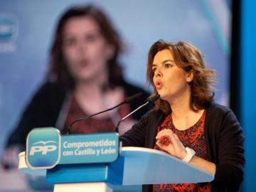 La vicepresidenta del Gobierno, Soraya Sáenz de Santamaría