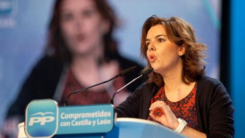La vicepresidenta del Gobierno, Soraya S&aacute;enz de Santamar&iacute;a