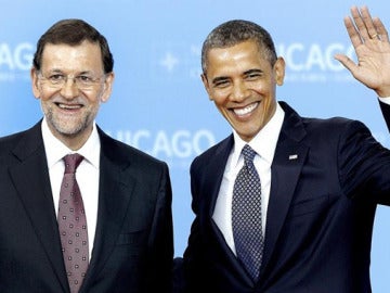 Obama y Rajoy, en la cumbre de la OTAN en Chicago