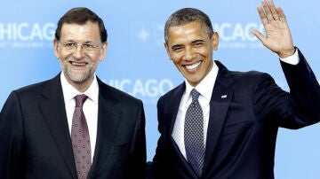 Obama y Rajoy, en la cumbre de la OTAN en Chicago