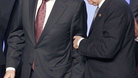Mariano Rajoy junto a Mario Monti