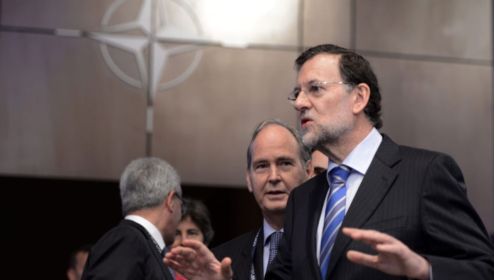 Mariano Rajoy en la cumbre de la OTAN