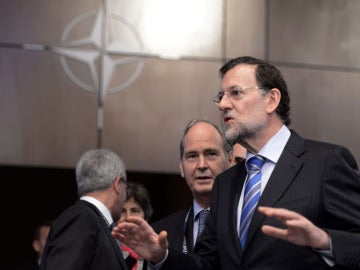 Mariano Rajoy en la cumbre de la OTAN