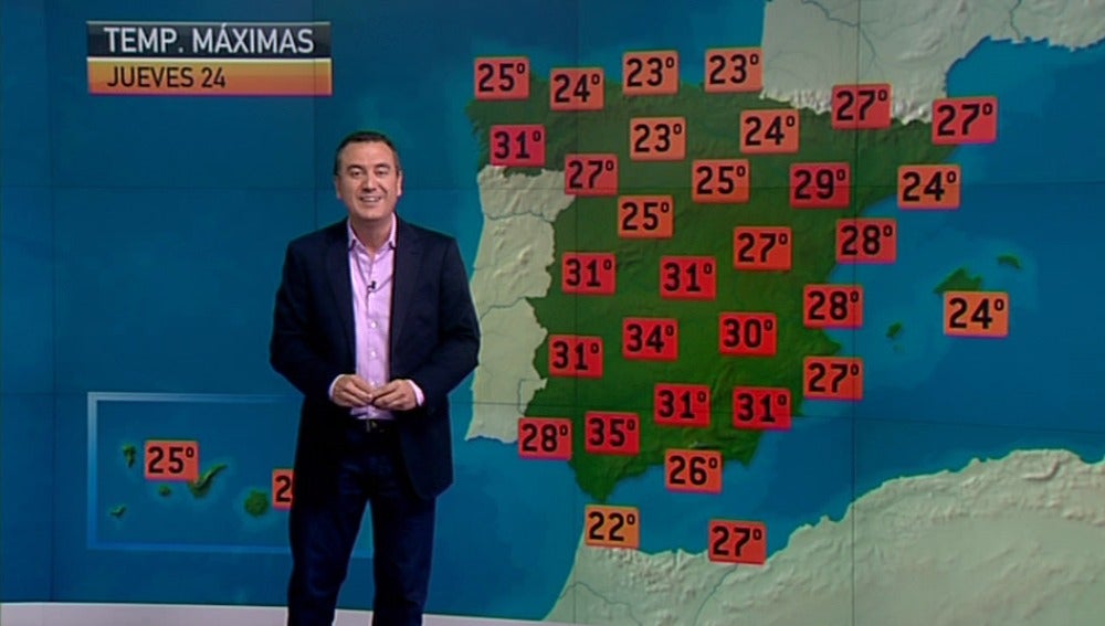 La previsión del tiempo, 23-05-2012, noche