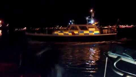 Embarcaci&oacute;n de la polic&iacute;a gibraltare&ntilde;a