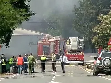 Explosión en una almazara en Cáceres Explosión en una almazara en Cáceres