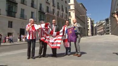 CiU y PNV, cara a cara frente al Congreso antes de la final de la Copa del Rey