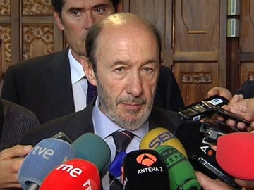 Alfredo Pérez Rubalcaba, secretario general del PSOE