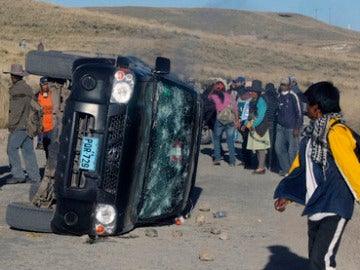 Protestas mineros en Perú