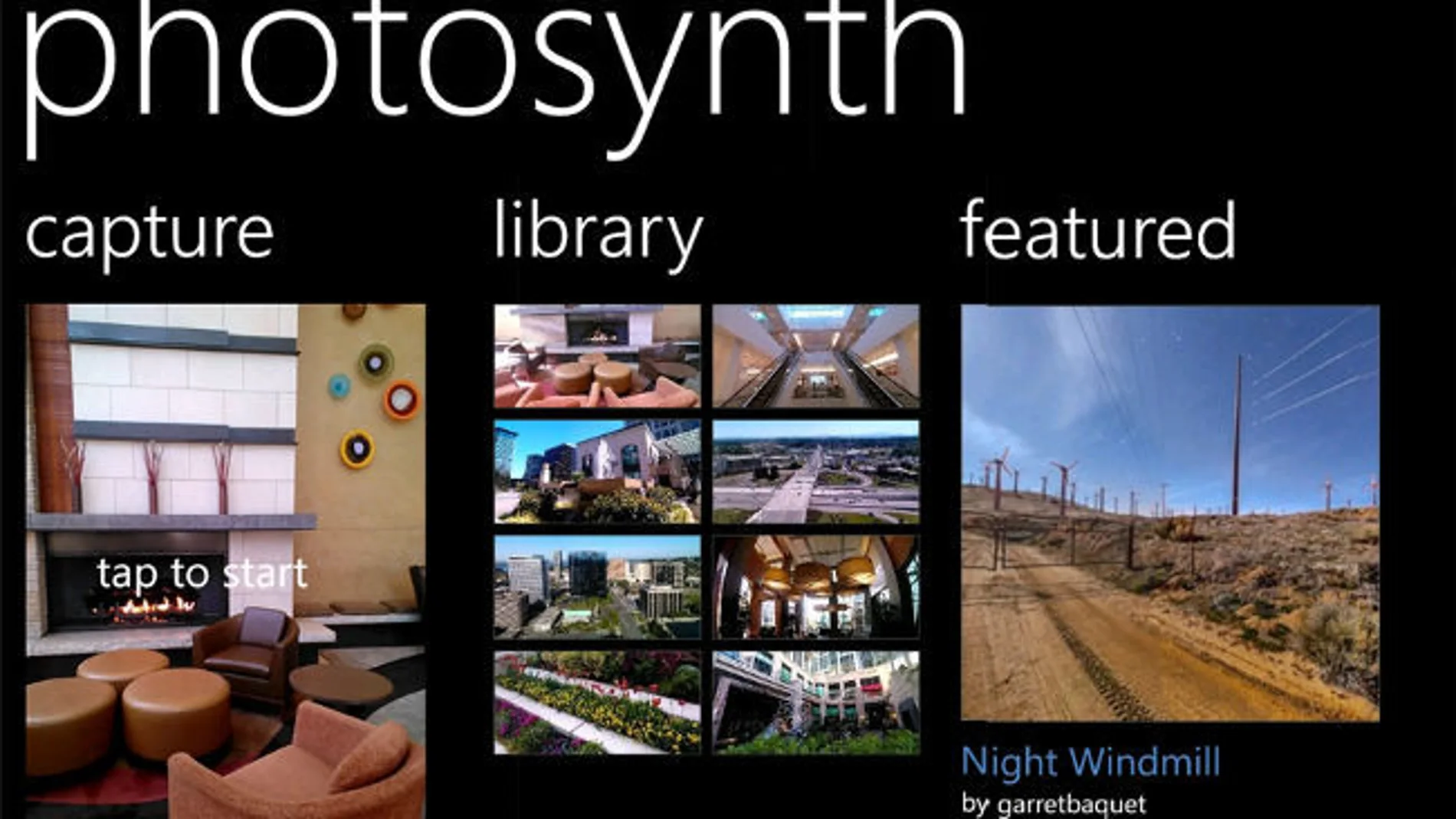 Photosynth para Windows Phone Photosynth para Windows Phone