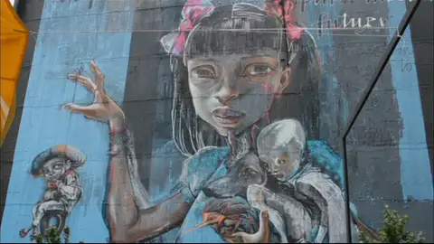 México cambia de color con arte urbano México cambia de color con arte urbano