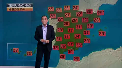 La previsión del tiempo (05-06-2012) Noche La previsión del tiempo (05-06-2012) Noche