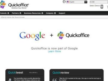Google compra la empresa de productividad Quickoffice