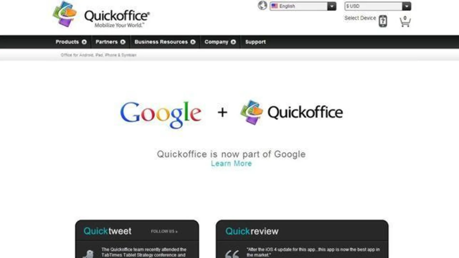 Google compra la empresa de productividad Quickoffice Google compra la empresa de productividad Quickoffice