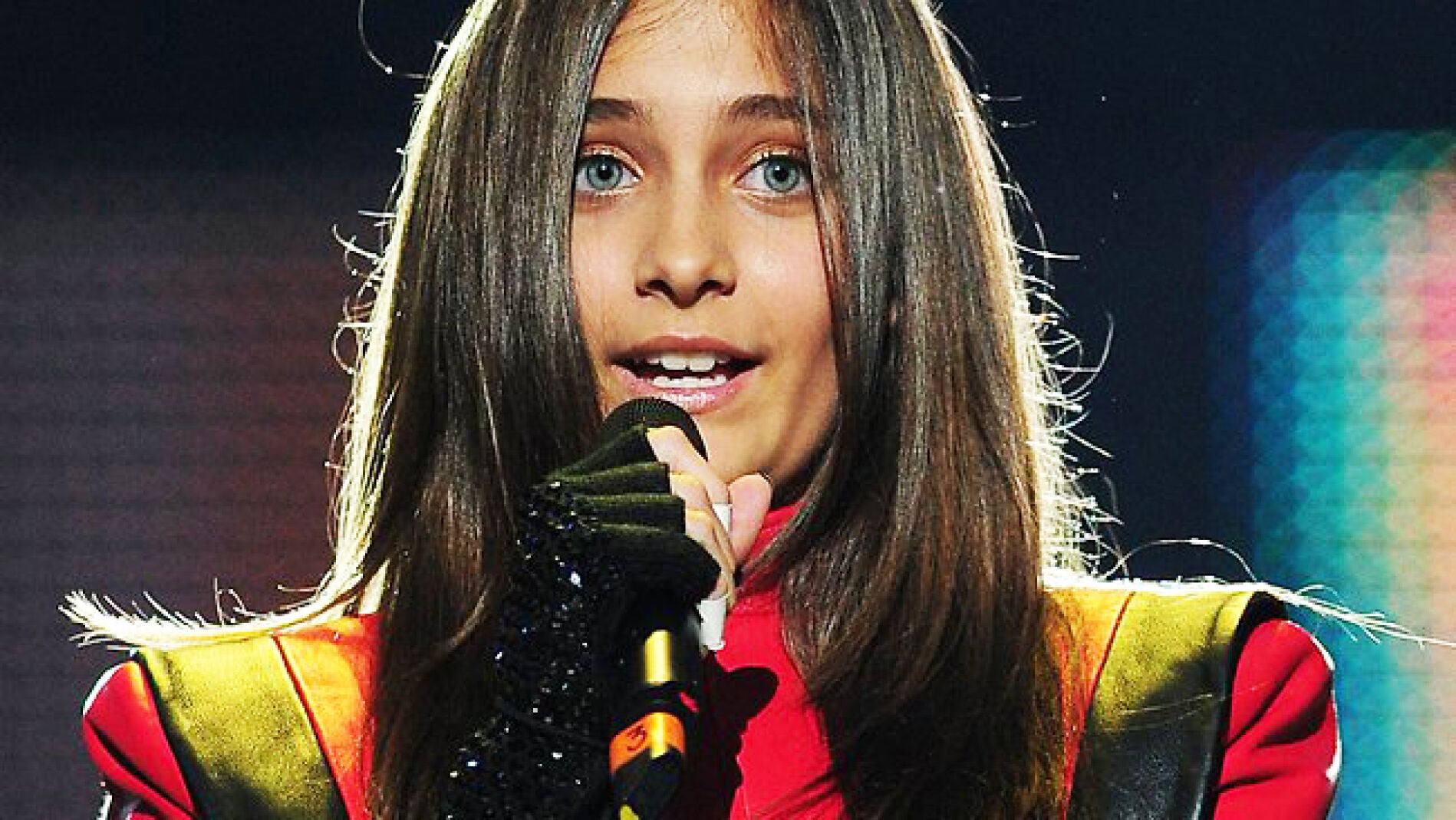 La hija de Michael Jackson, Paris, en un acto de homenaje a su padre.