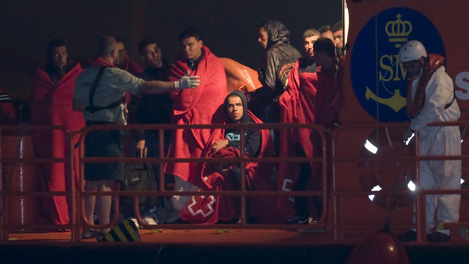 Inmigrantes llegados en patera a Almer&iacute;a